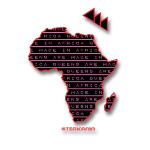 Queens are Made in Africa Vinyl Sticker