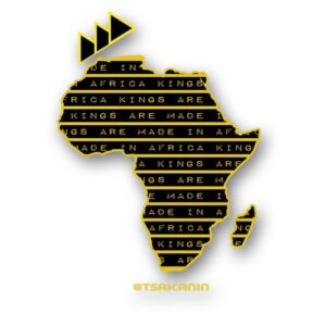 Kings are made in Africa Vinyl Sticker